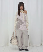 【Fancy Club】MY BEAR OFF-SHOULDER [Pink / Blue]