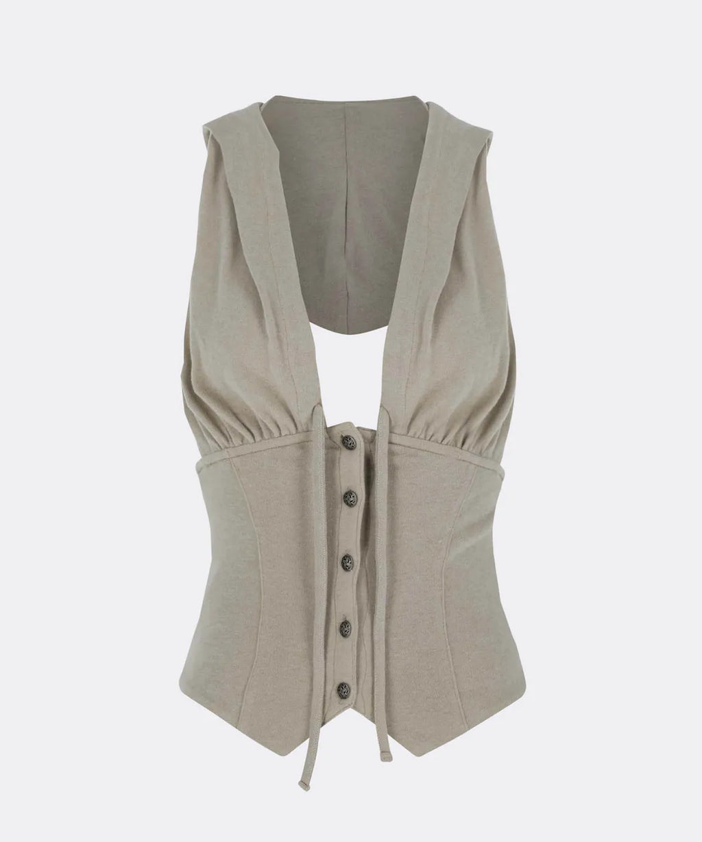 【SCULPTOR】Classic Sleeveless Hoodie - 2 colors