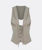 【SCULPTOR】Classic Sleeveless Hoodie - 2 colors