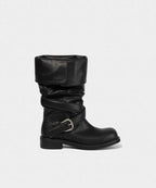 【KHIHO】RAVEN FOLDABLE BUCKLE BOOTS [ Black / Grey / Brown ]
