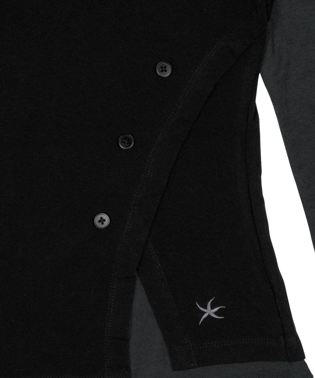 【TCM】 layered button long sleeve - 2 colors
