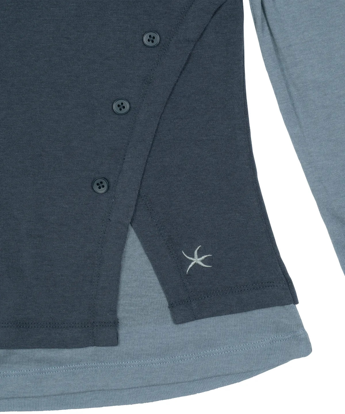 【TCM】 layered button long sleeve - 2 colors