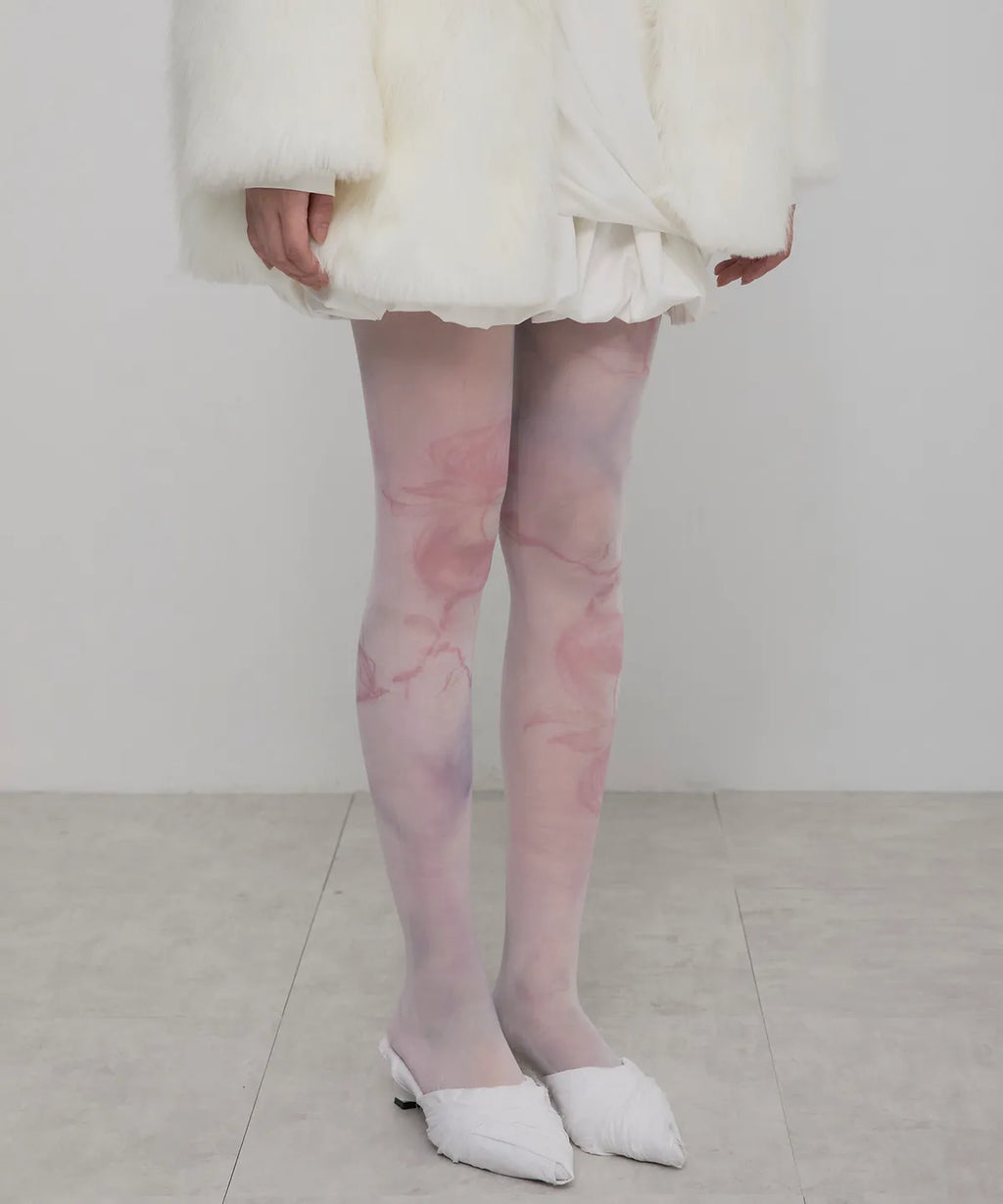 【flare up】 Daydream Tights [Violet / Burgundy]