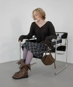 【KHIHO】RAVEN FOLDABLE BUCKLE BOOTS [ Black / Grey / Brown ]