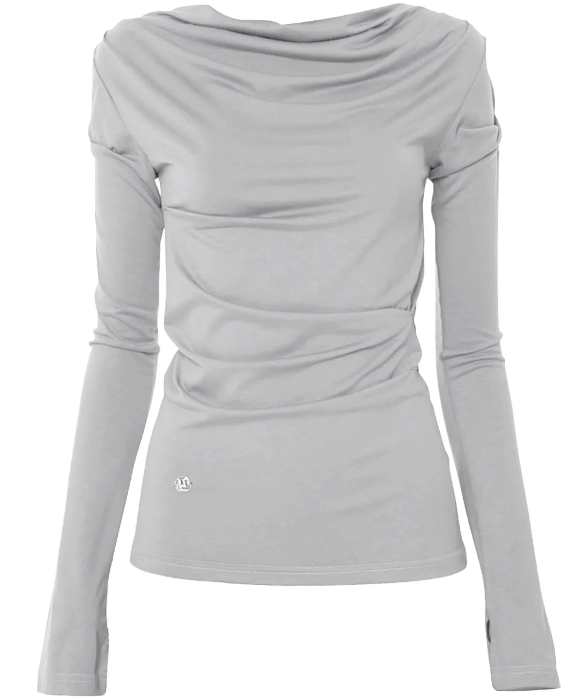 【Flare up】Drape Long Sleeve [Black / Grey]