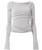 【Flare up】Layered Bustier Long Sleeve - 5 colors
