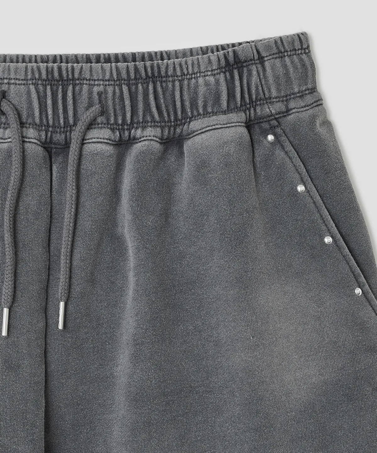 【typeservice】 Washed Hotfix Shorts [Charcoal]