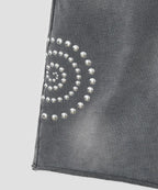【typeservice】 Washed Hotfix Shorts [Charcoal]