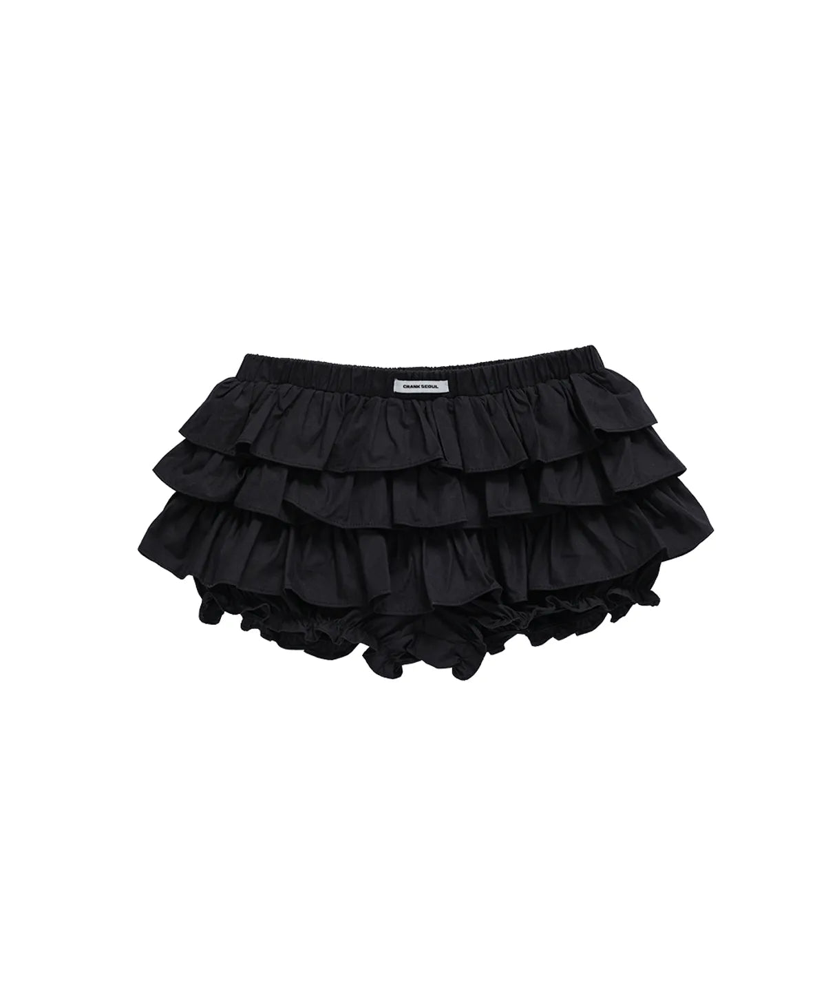 【CRANK】TIERED MICRO SKIRT PANTS [ WINE CHECK / WHITE ]