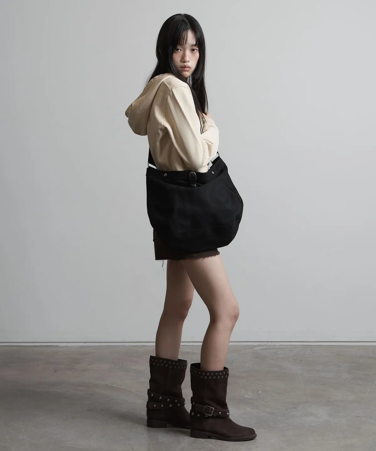【peanut loop】Spiral Canvas cross bag - 4 colors
