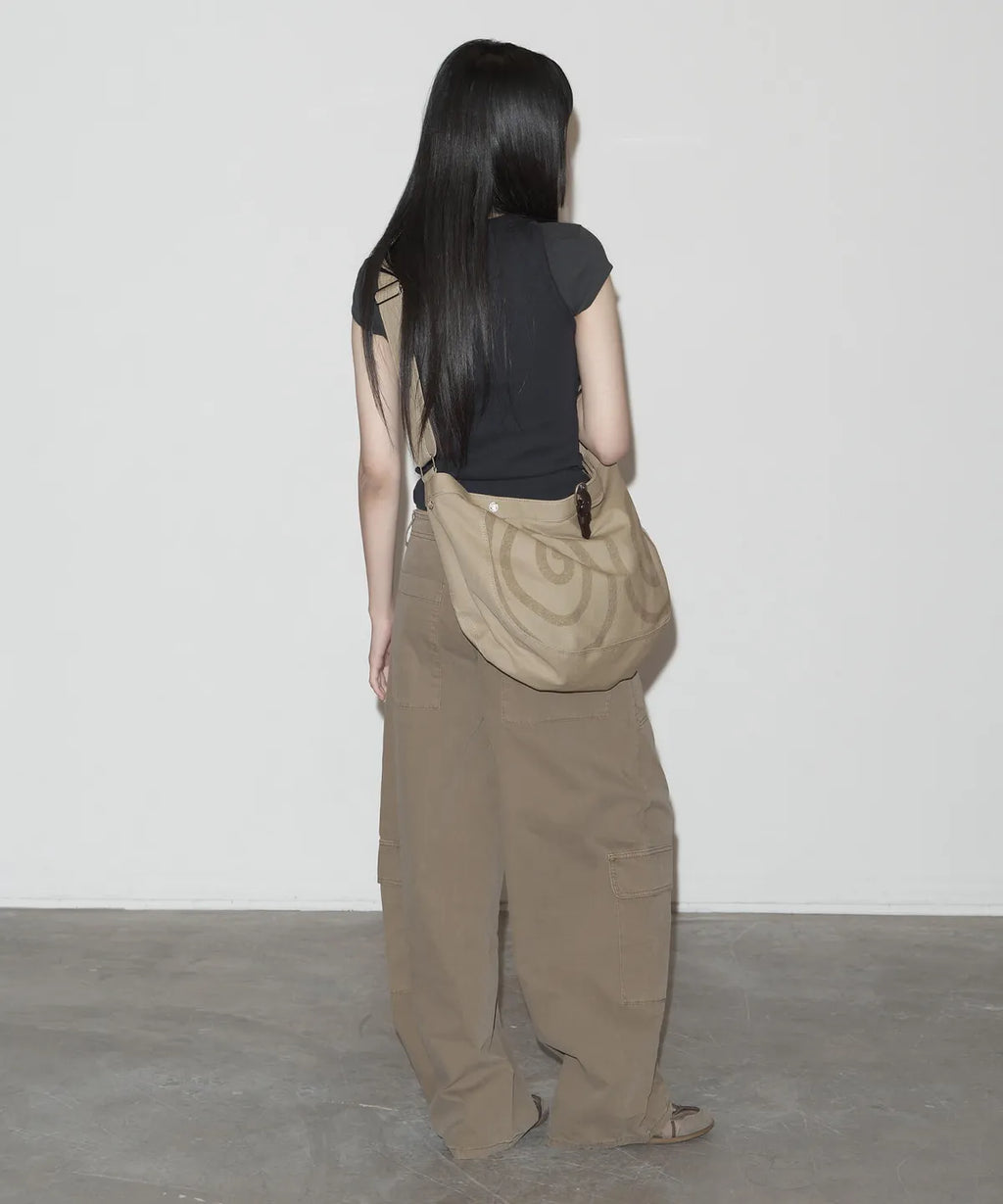 【peanut loop】Spiral Canvas cross bag - 4 colors