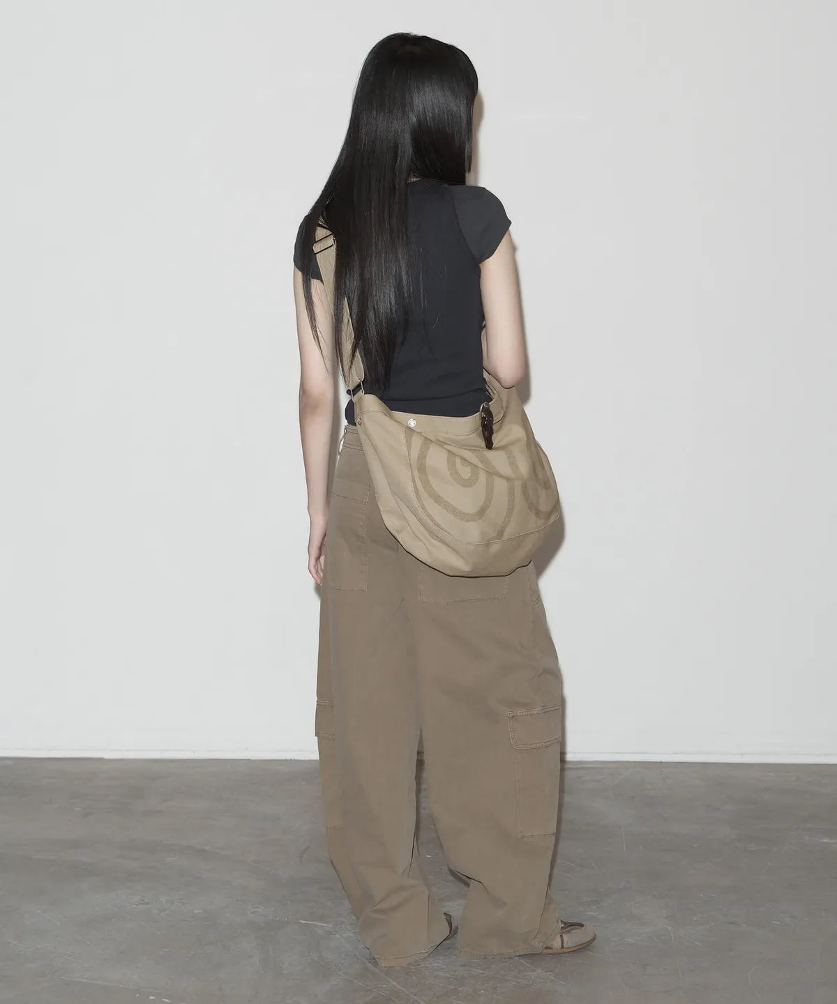 【peanut loop】Spiral Canvas cross bag - 4 colors