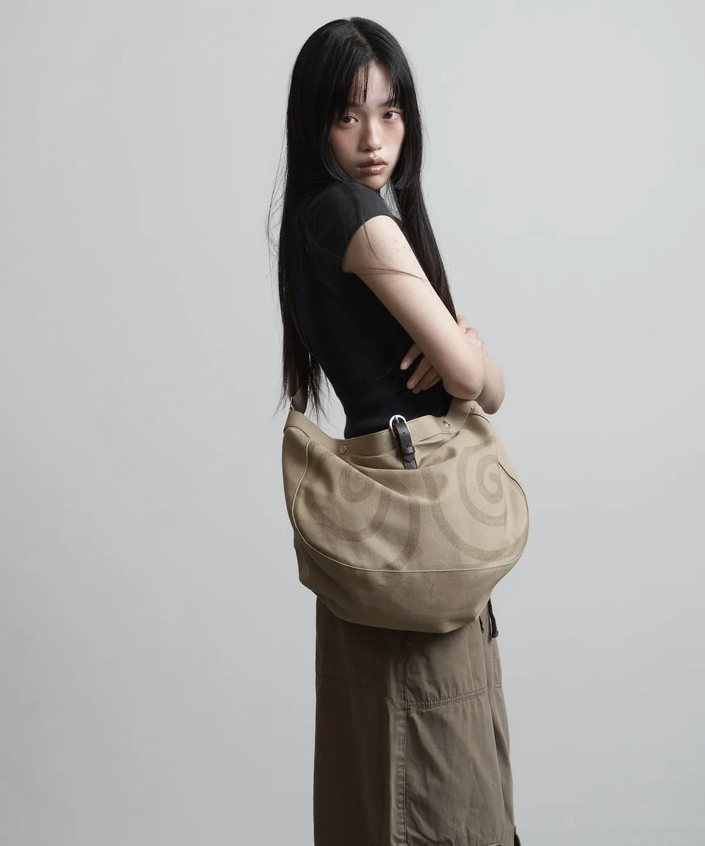【peanut loop】Spiral Canvas cross bag - 4 colors