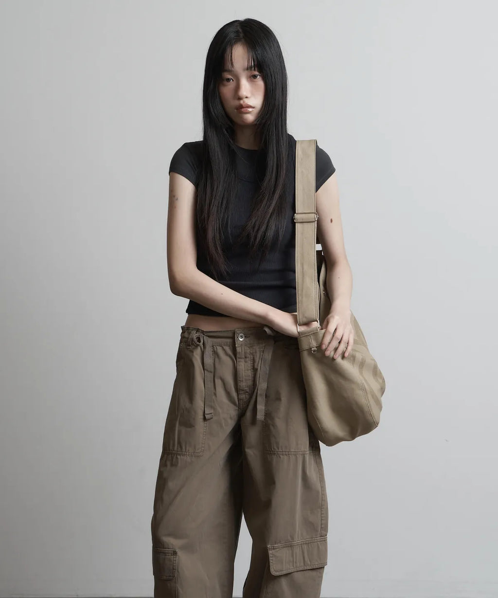 【peanut loop】Spiral Canvas cross bag - 4 colors