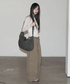 【peanut loop】Spiral Canvas cross bag - 4 colors