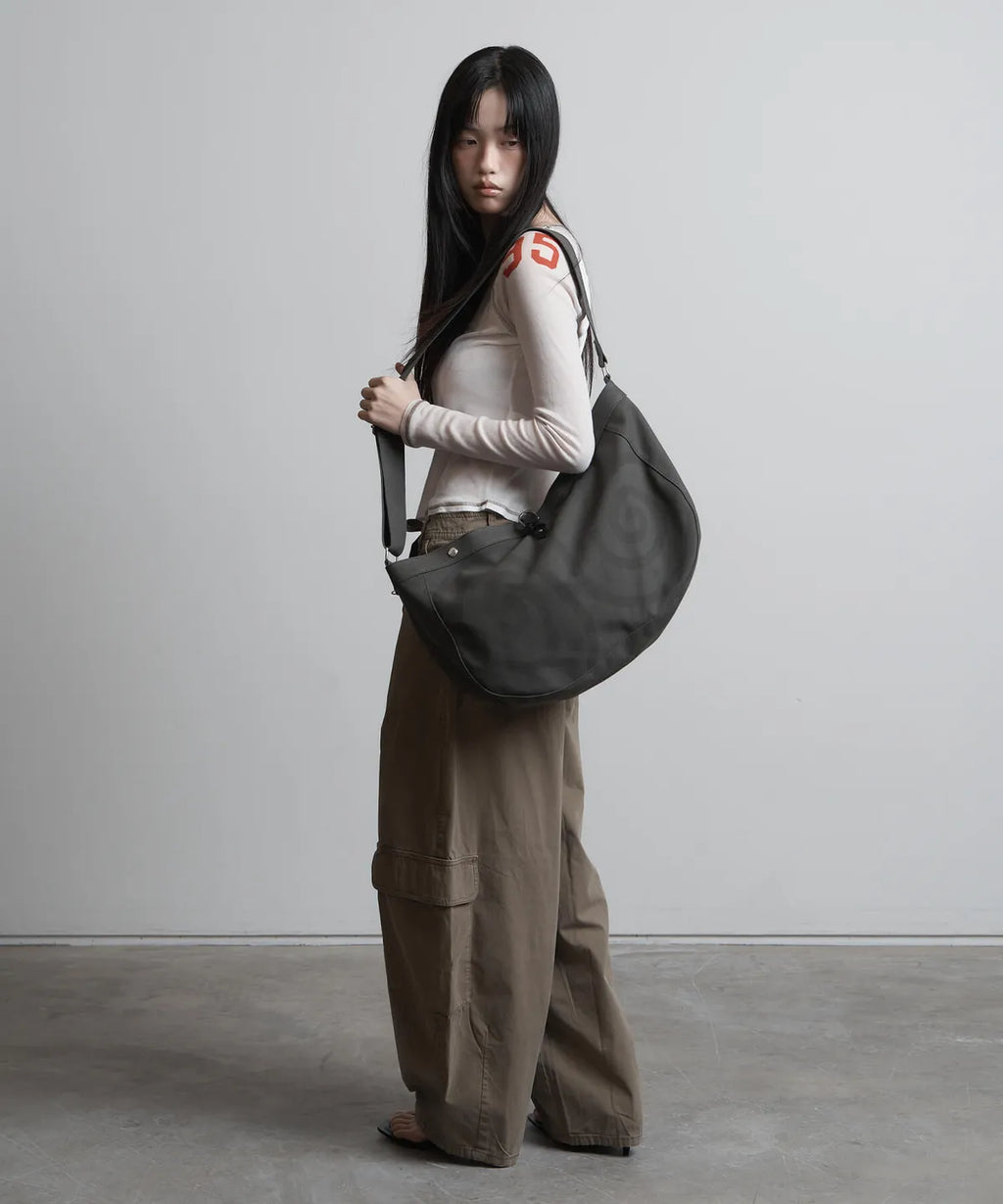【peanut loop】Spiral Canvas cross bag - 4 colors