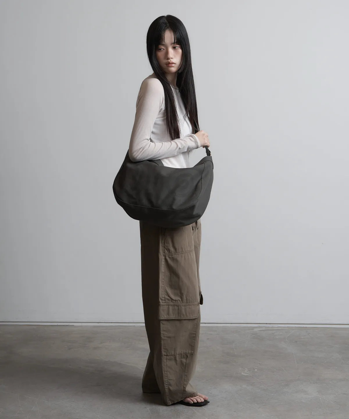 【peanut loop】Spiral Canvas cross bag - 4 colors
