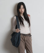 【peanut loop】Spiral Canvas cross bag - 4 colors