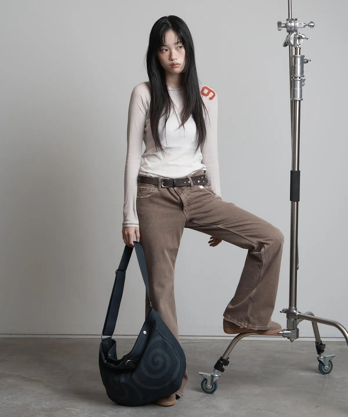 【peanut loop】Spiral Canvas cross bag - 4 colors