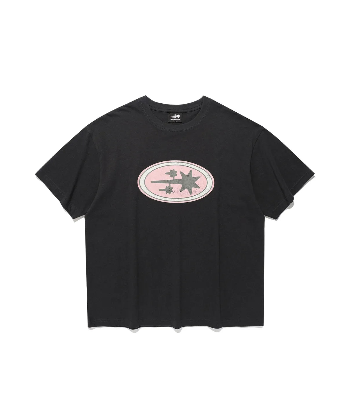 【niceghostclub】oval 3star logo tee [ charcoal / grey ]