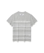 【niceghostclub】FFATS flower logo lace tee [ grey ]