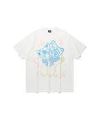 【niceghostclub】watercolor dolls big big tee [ white ]
