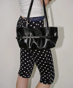 【OTIE】Tied boat bag [ MINT / BLACK / PINK / WHITE / SLIVER ]