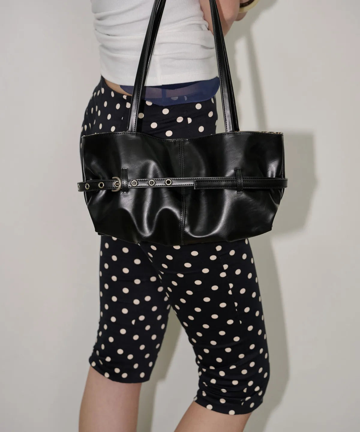 【OTIE】Tied boat bag [ MINT / BLACK / PINK / WHITE / SLIVER ]