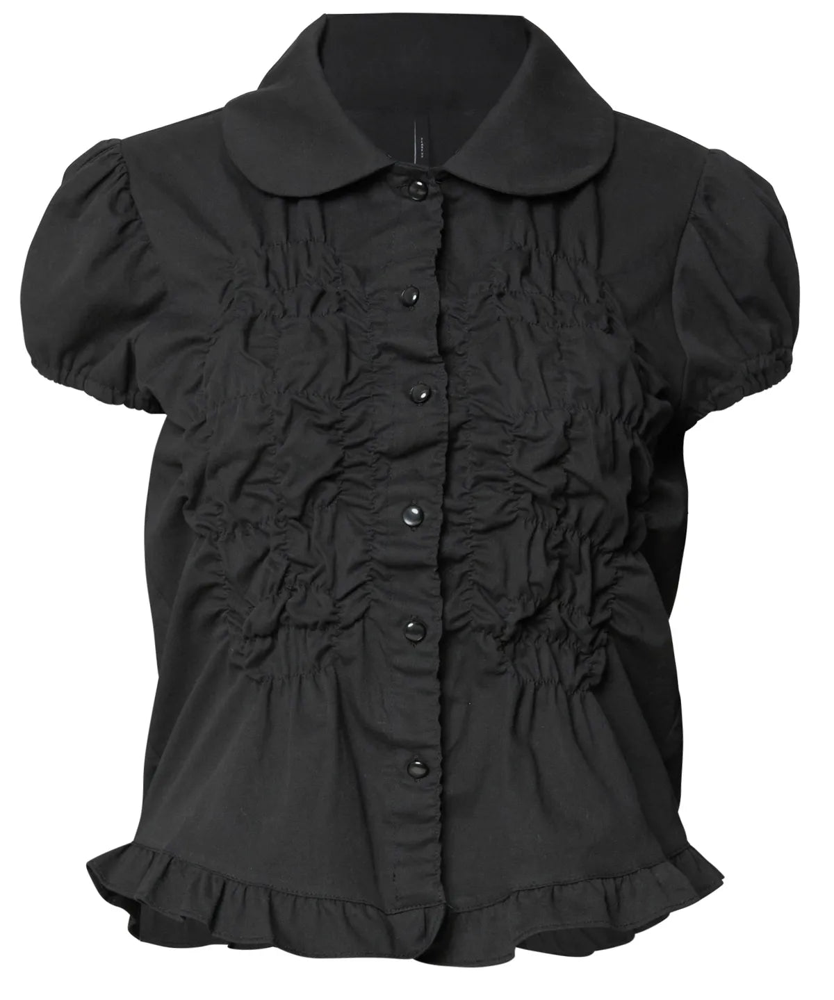 【Flare up】Cloud Puff Blouse [Black / White]