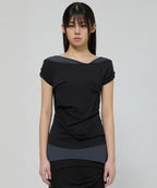 【Flare up】2-Layered Top [4 colors]
