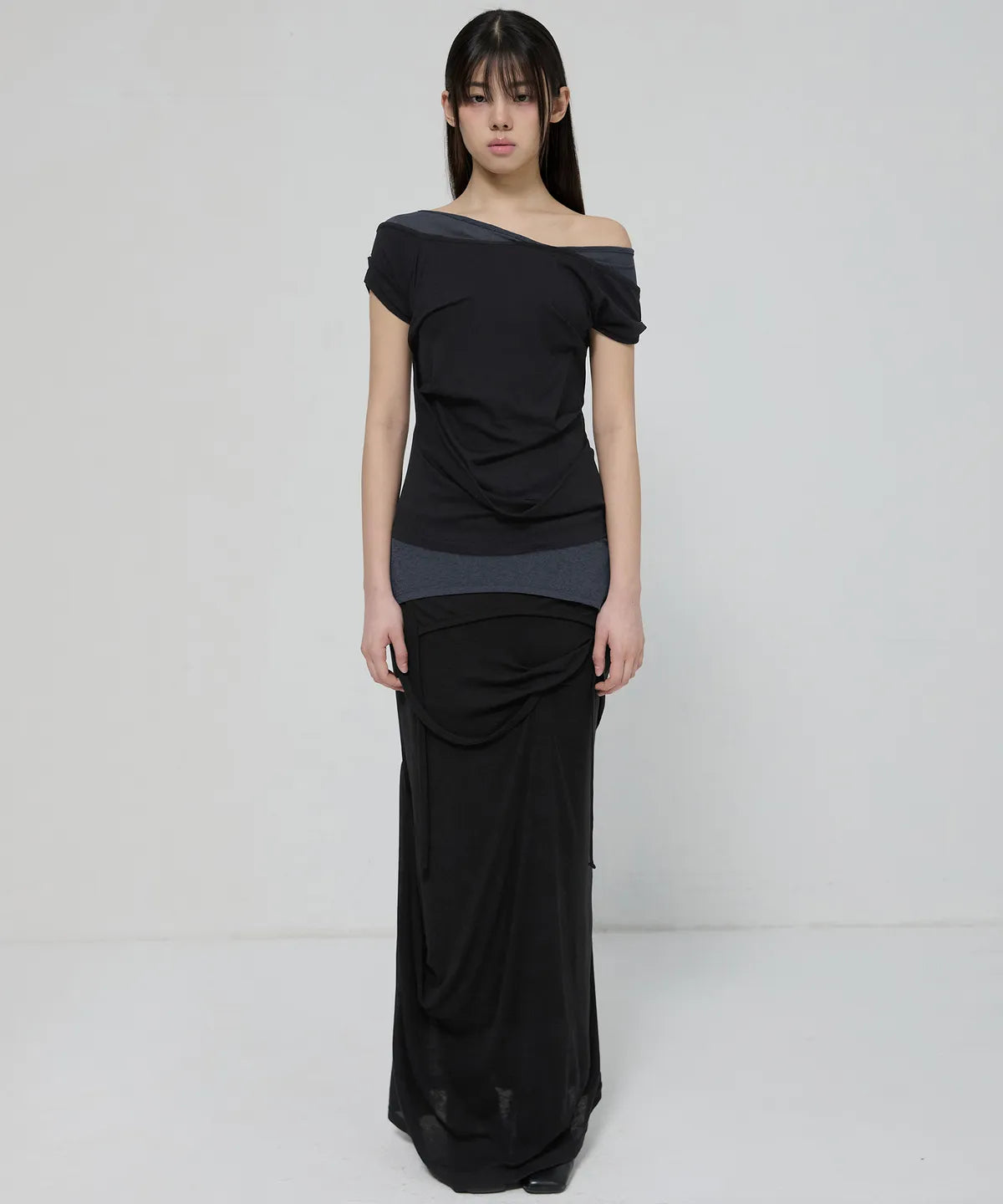 【Flare up】2-Layered Top [4 colors]