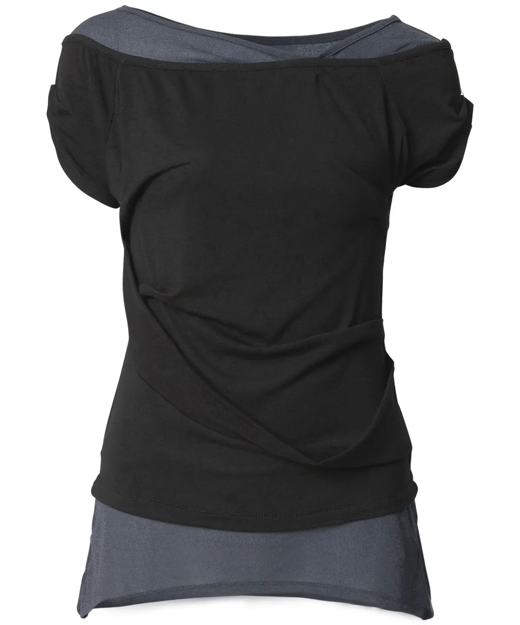 【Flare up】2-Layered Top [4 colors]