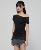 【Flare up】2-Layered Top [4 colors]