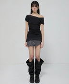 【Flare up】2-Layered Top [4 colors]