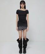 【Flare up】2-Layered Top [4 colors]