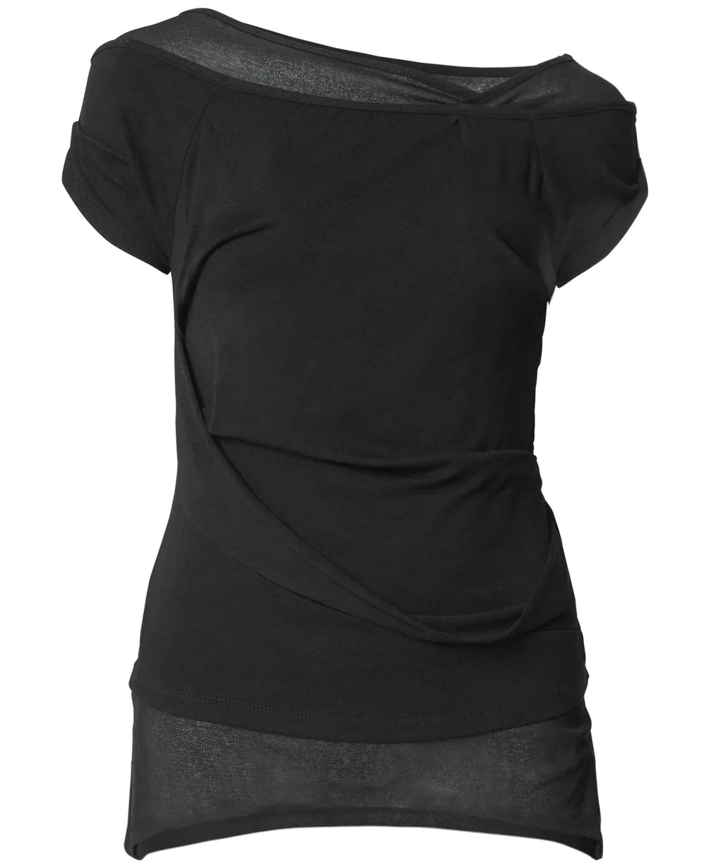 【Flare up】2-Layered Top [4 colors]