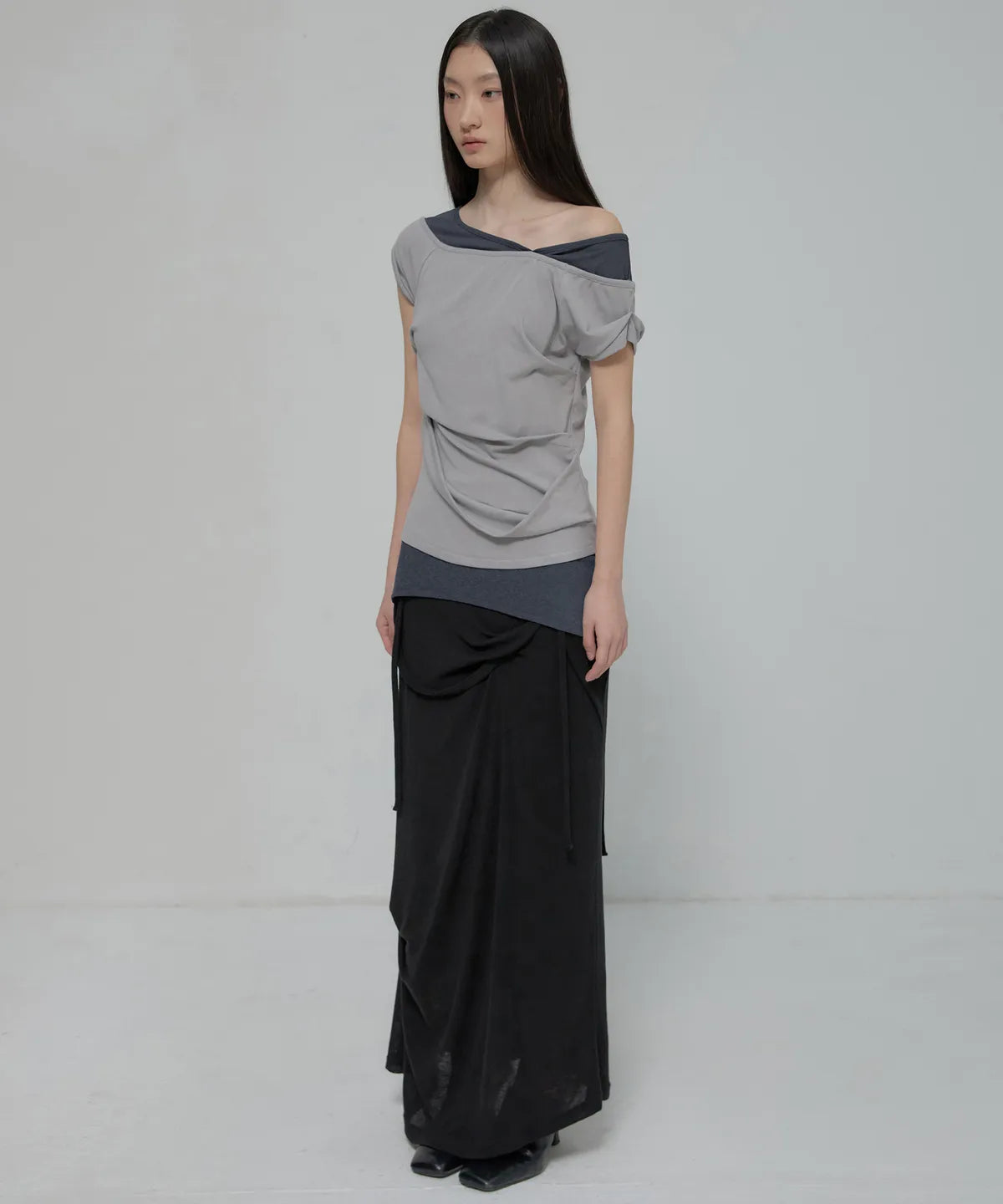 【Flare up】2-Layered Top [4 colors]