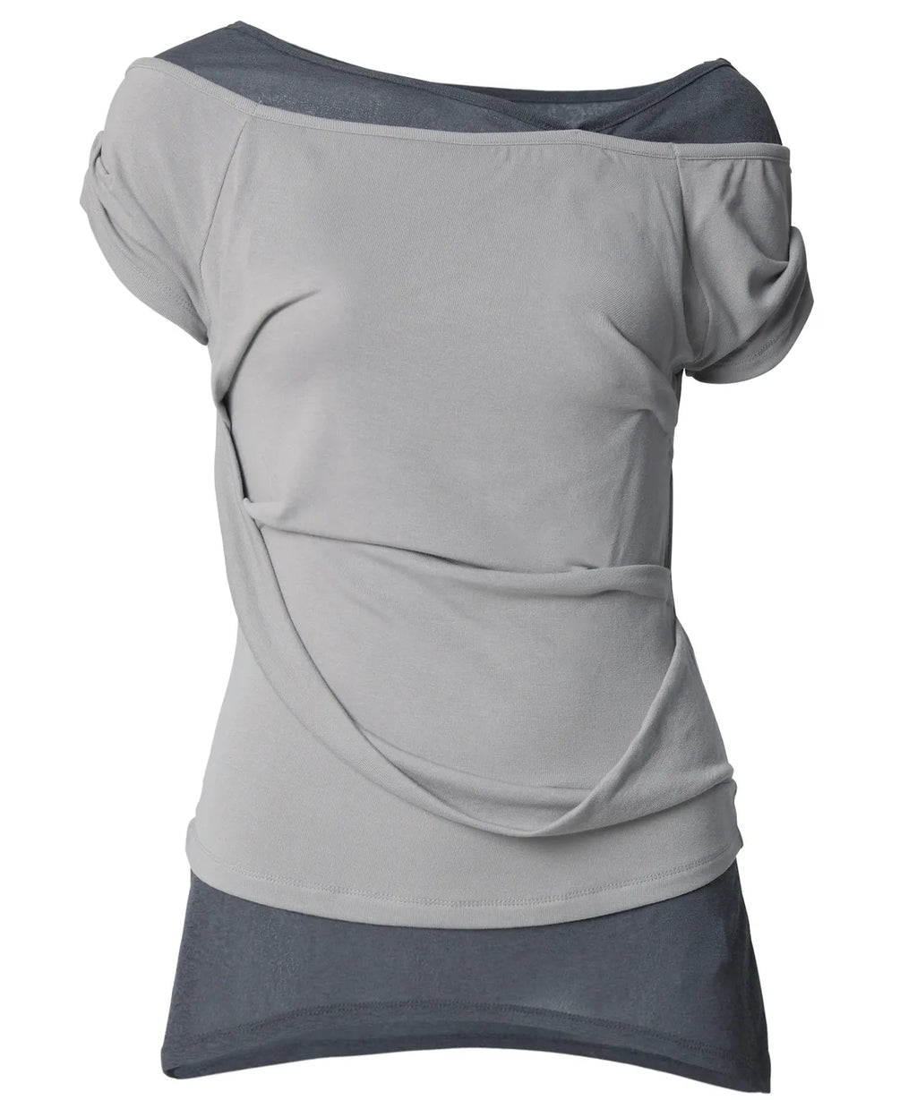 【Flare up】2-Layered Top [4 colors]