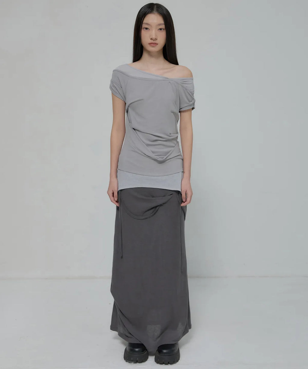 【Flare up】2-Layered Top [4 colors]