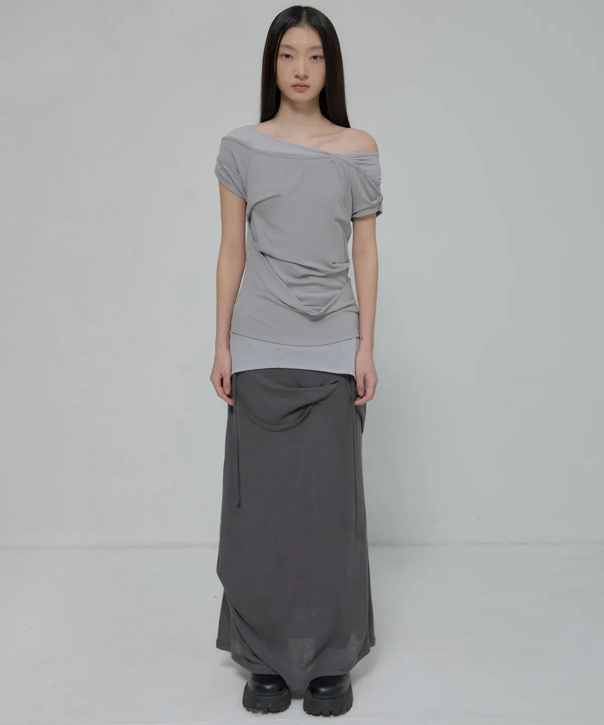【Flare up】2-Layered Top [4 colors]