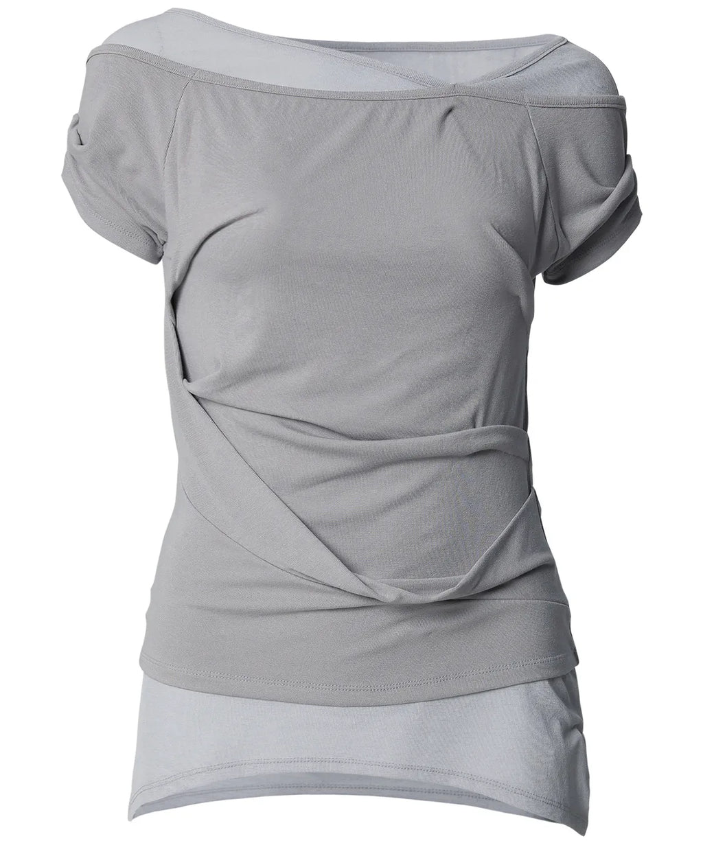 【Flare up】2-Layered Top [4 colors]