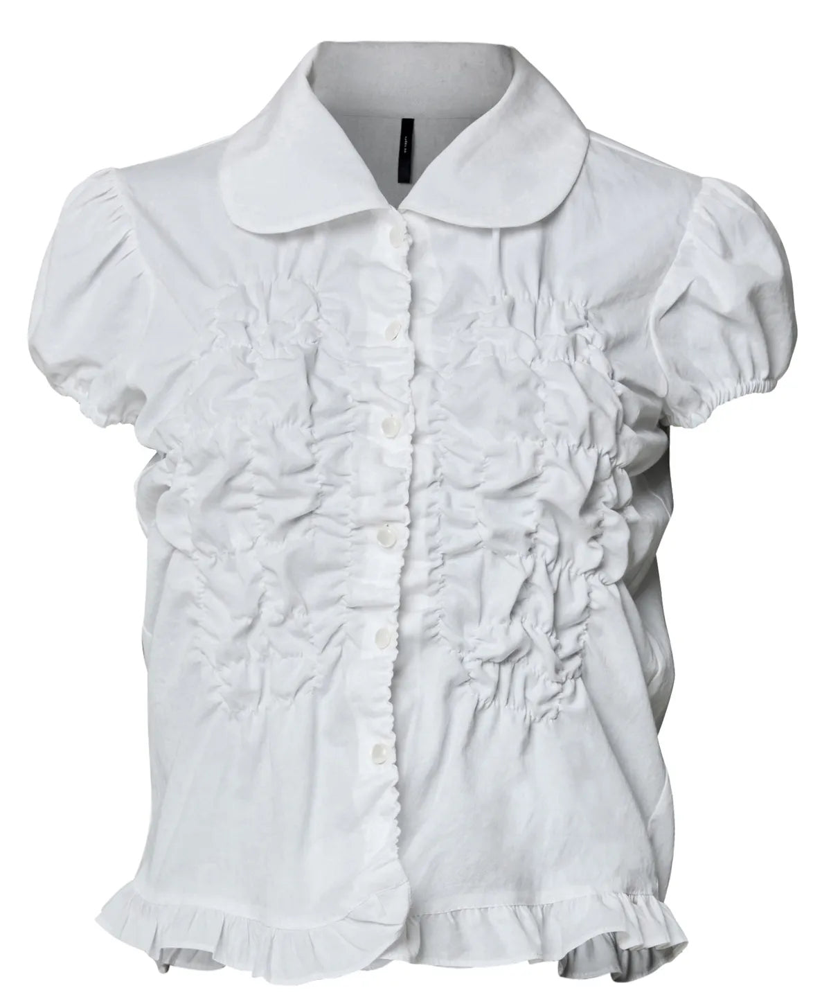 【Flare up】Cloud Puff Blouse [Black / White]