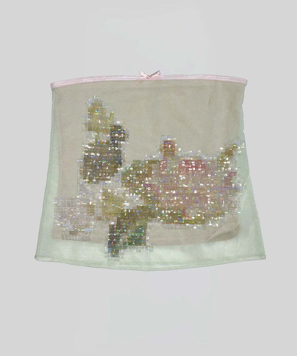 【SCULPTOR】Censored Lotus Tube Top - 2 colors