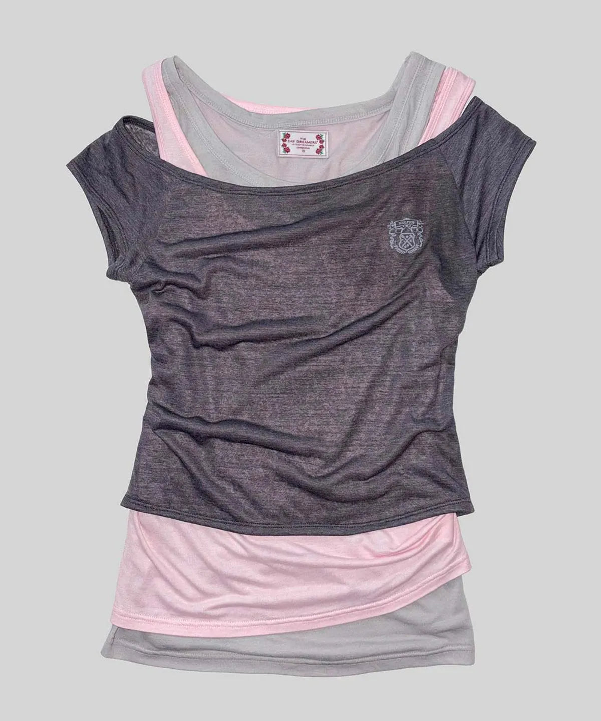 【SCULPTOR】Lazy Sleeveless Layered Tee - 3 colors