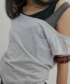 【SCULPTOR】Lazy Sleeveless Layered Tee - 3 colors