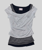 【SCULPTOR】Lazy Sleeveless Layered Tee - 3 colors