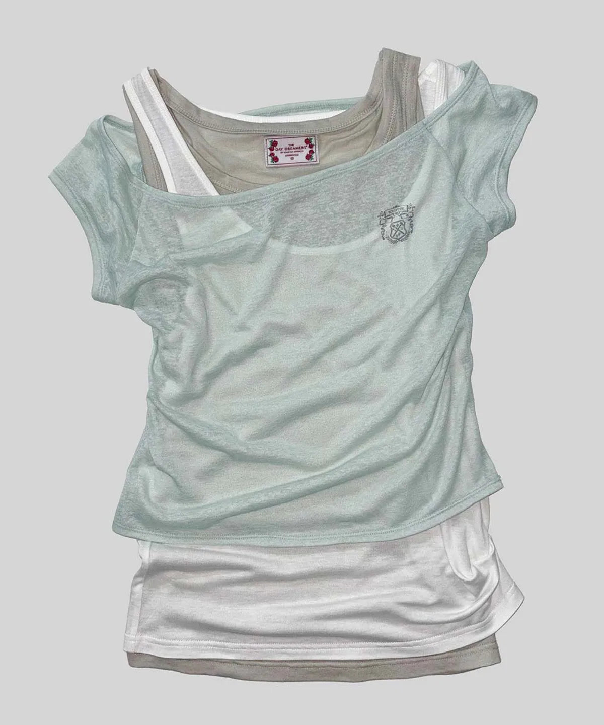 【SCULPTOR】Lazy Sleeveless Layered Tee - 3 colors