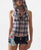 【SCULPTOR】Cowgirl Hoodie Vest - 3 colors