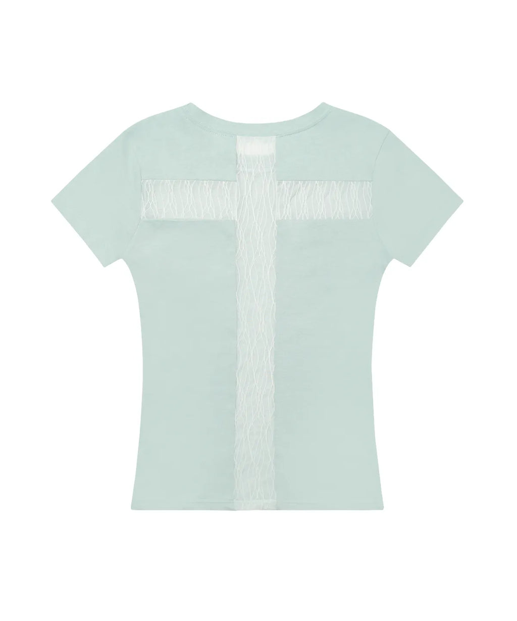 【Fancy Club】BACK CROSS TEE [5 colors]