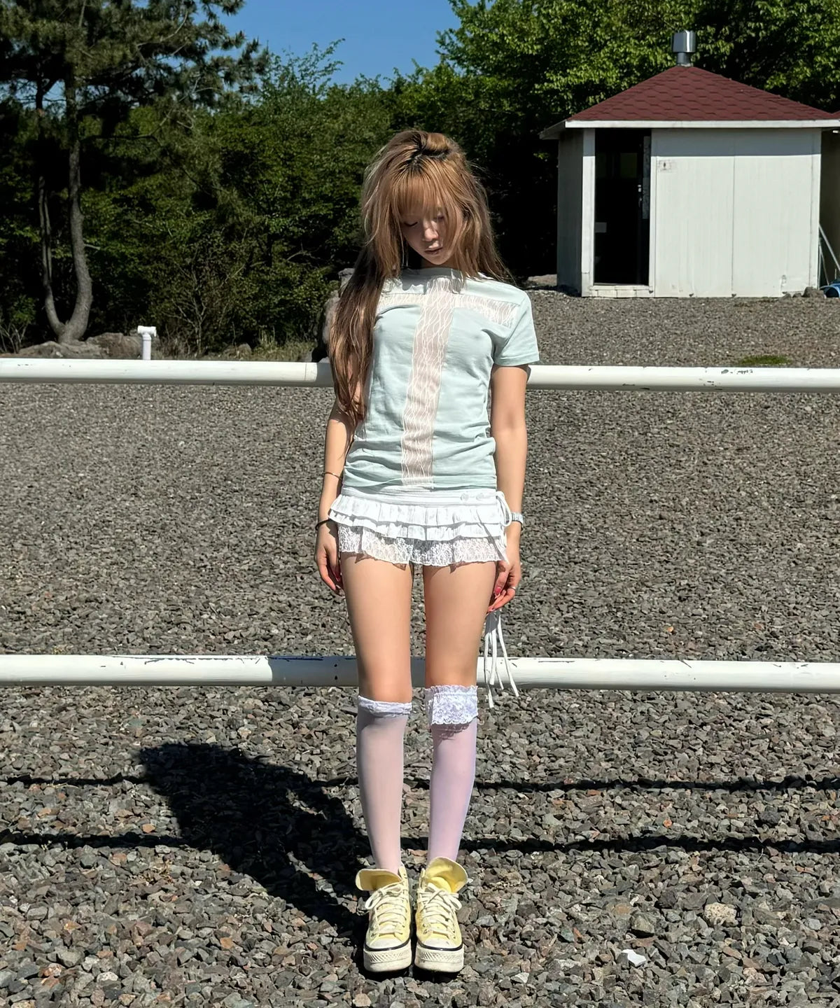 【Fancy Club】BACK CROSS TEE [5 colors]